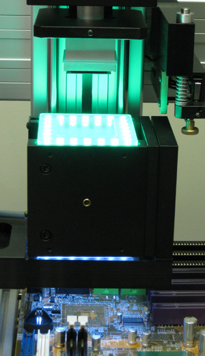 Split Vision Optics arm is moved into position